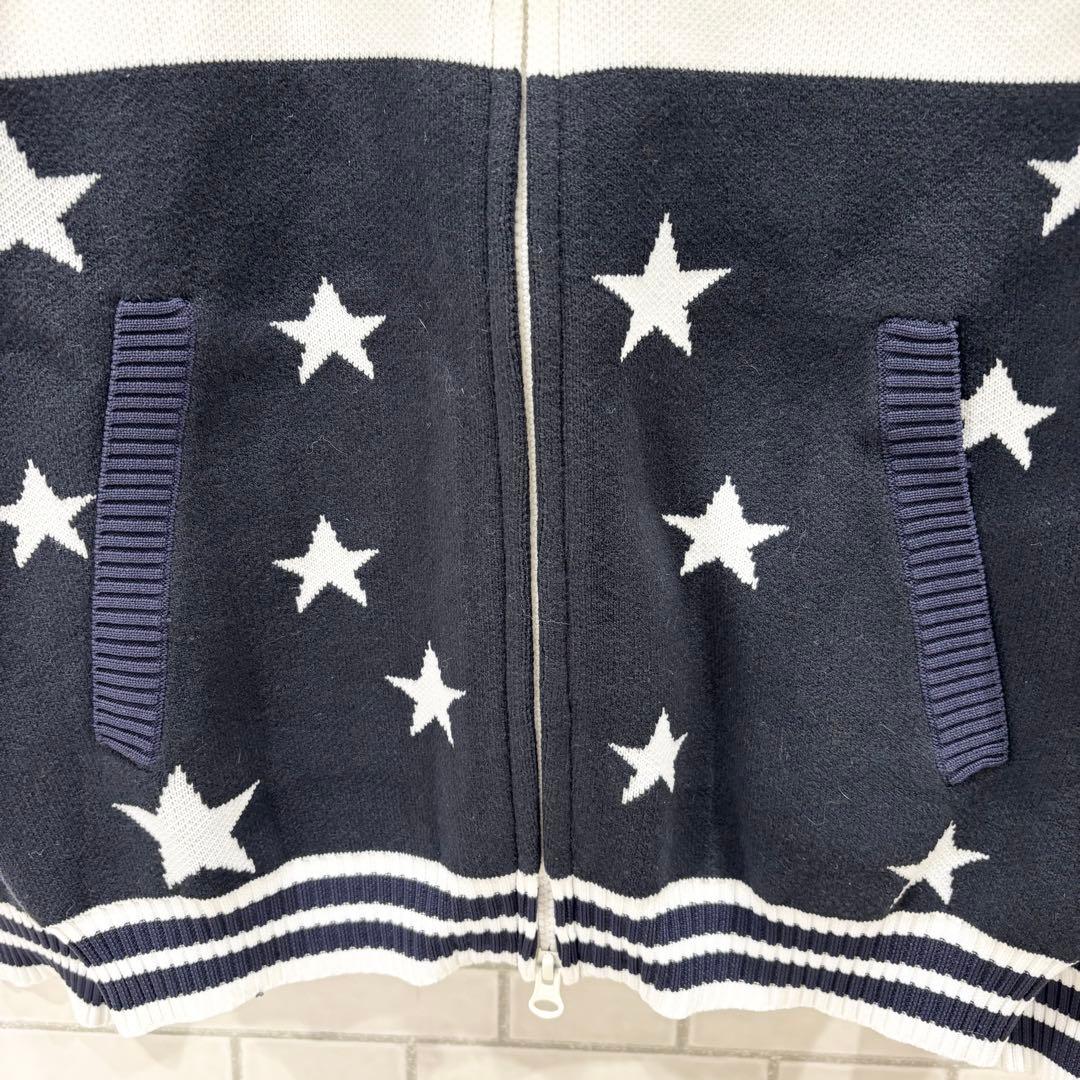パーリーゲイツ　パーカー　ニット　星柄