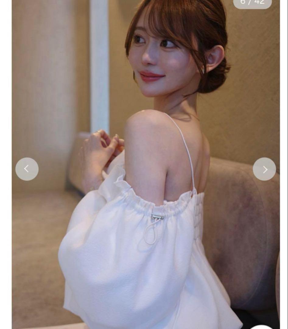 3wayオフショルパフスリーブブラウス