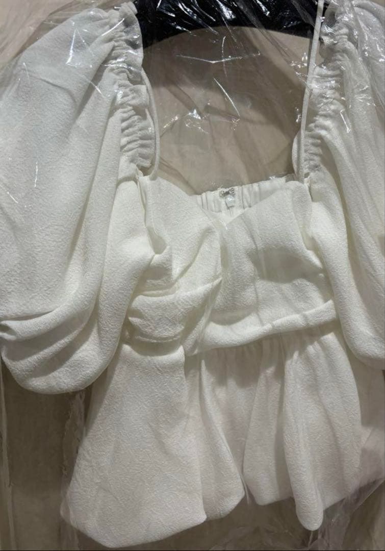 3wayオフショルパフスリーブブラウス