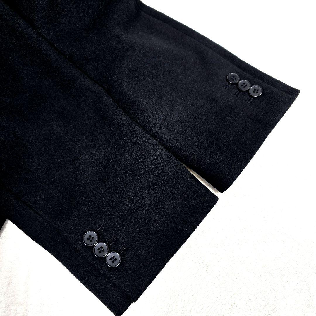 希少3XL 完売品 UNIQLO:C チェスターコート マキシ丈 ロングコート黒