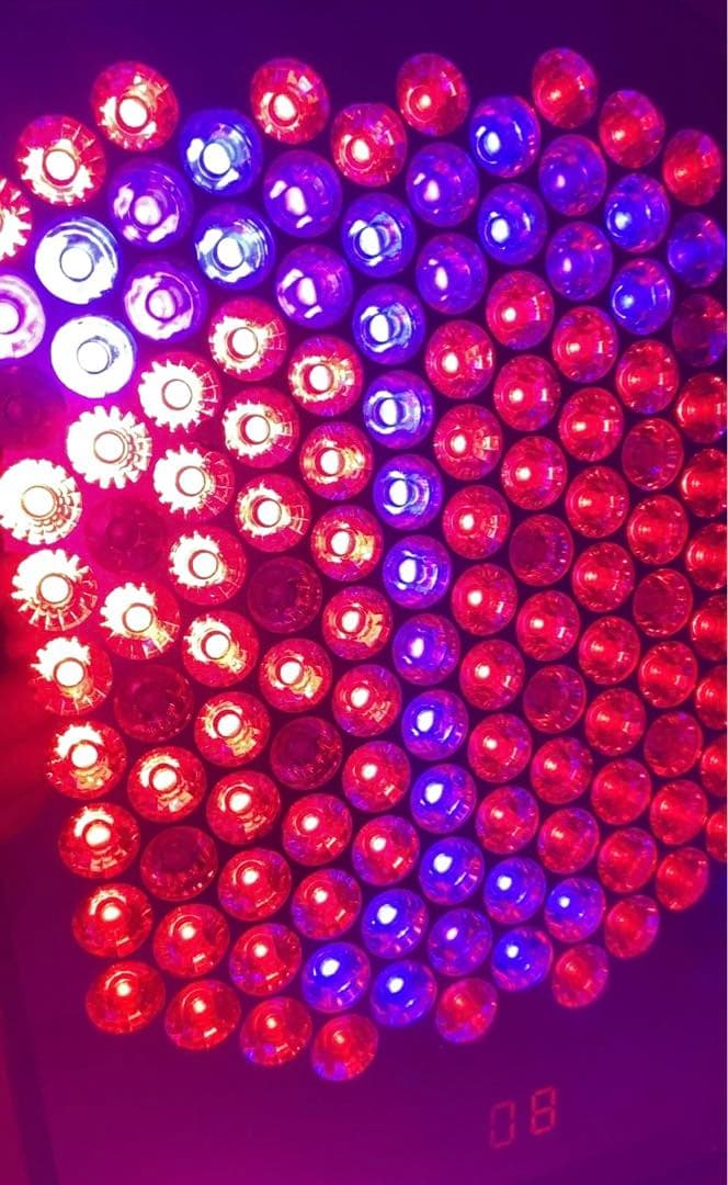 VIRUGA レッド色　LED 照射　美顔器　照射パネル　シャープ