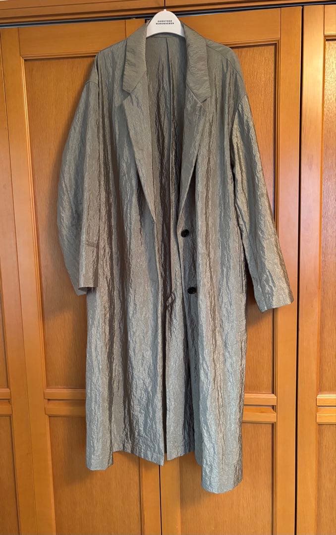 HELIOPOLE、ナイロンロングコート オーバーサイズ