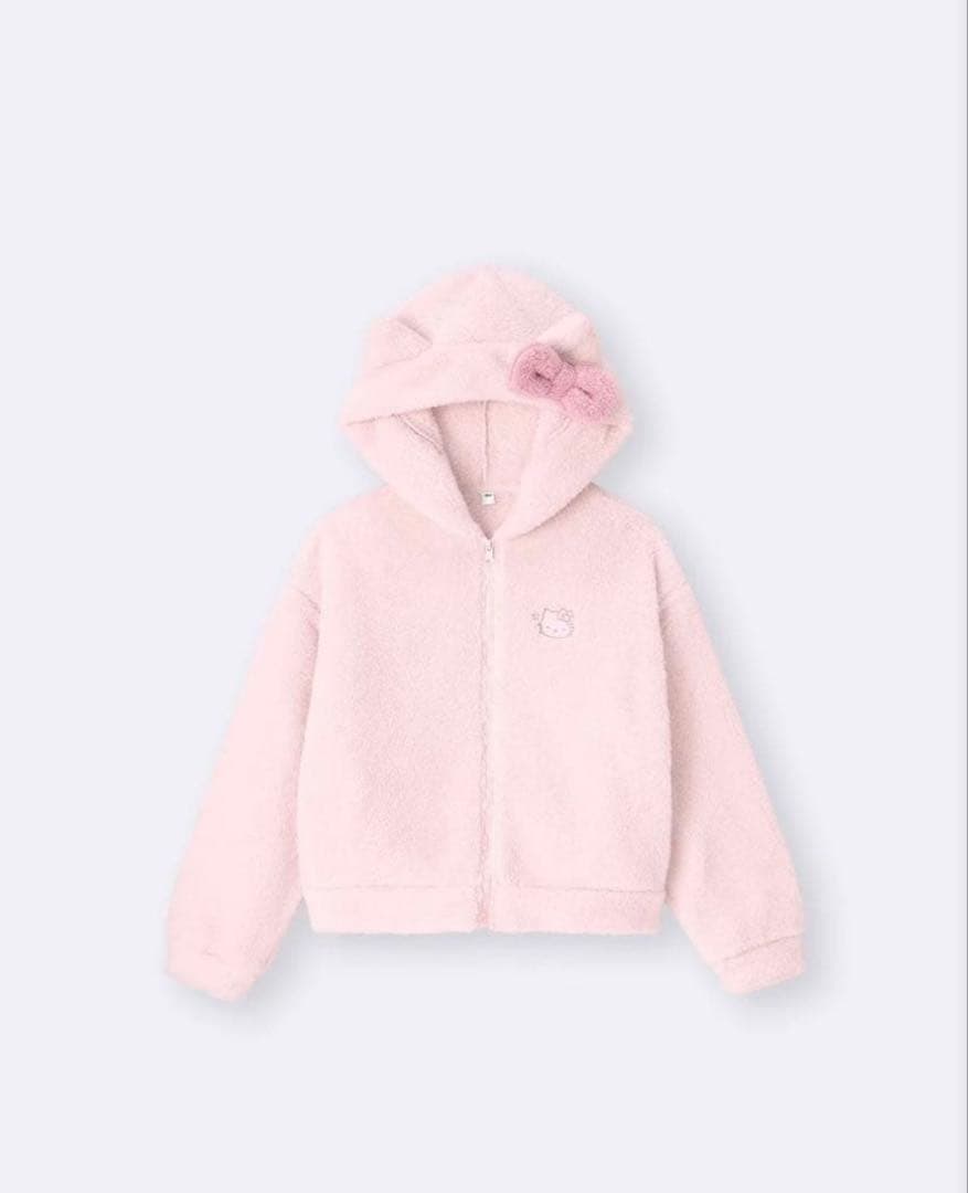 GU サンリオコラボ ハローキティマシュマロフィールフルジップパーカ XL 新品