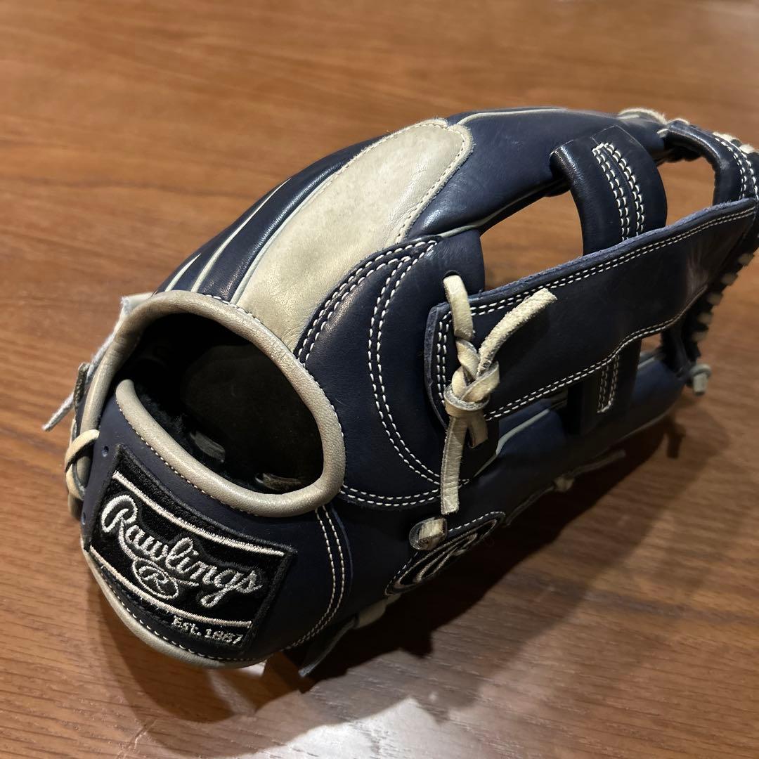 Rawlings 軟式　グローブ ネイビー/ベージュ