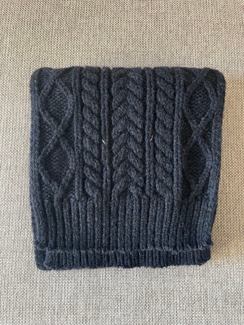 Maison Margiela メゾンマルジェラ ケーブル マフラー ネイビー