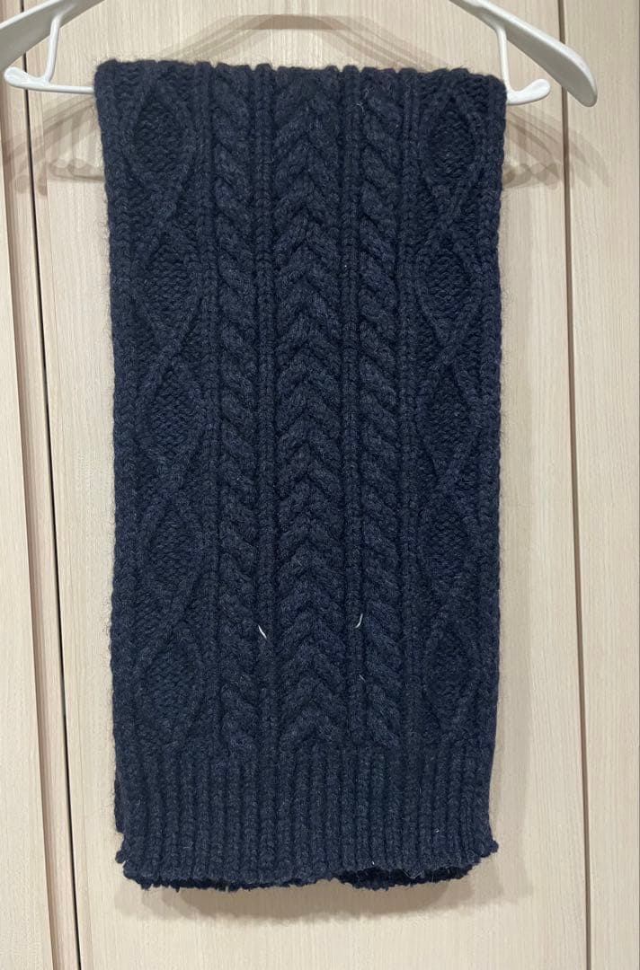 Maison Margiela メゾンマルジェラ ケーブル マフラー ネイビー