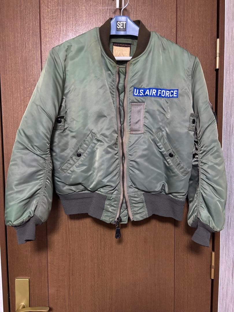 ワ*ラ様 U.S. AIR FORCE B-15Dフライト緑オリーブグリーンUS