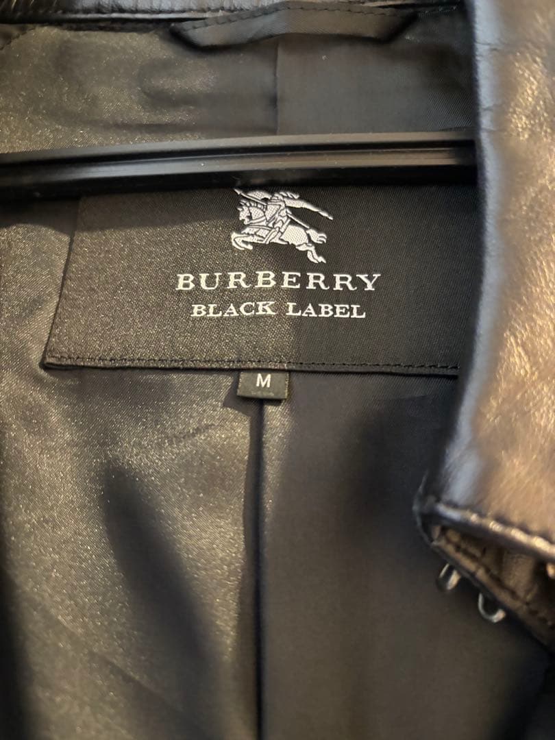 バーバリートレンチ形コート M レザー