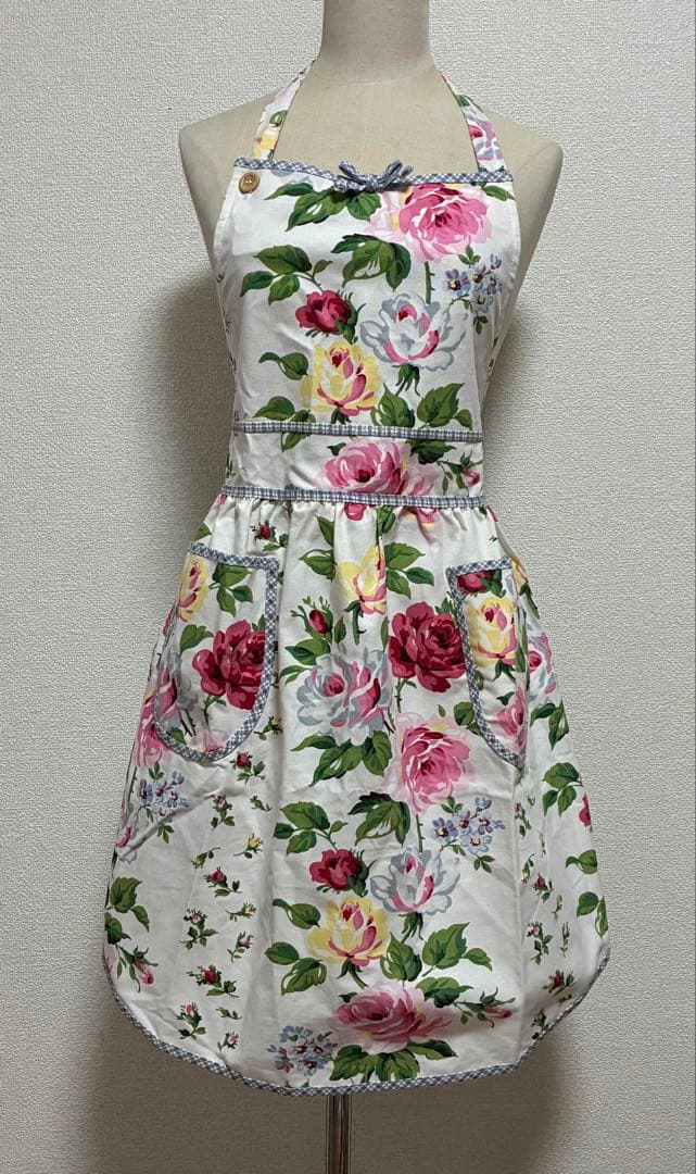 ローラアシュレイ エプロン 薔薇 ローズ