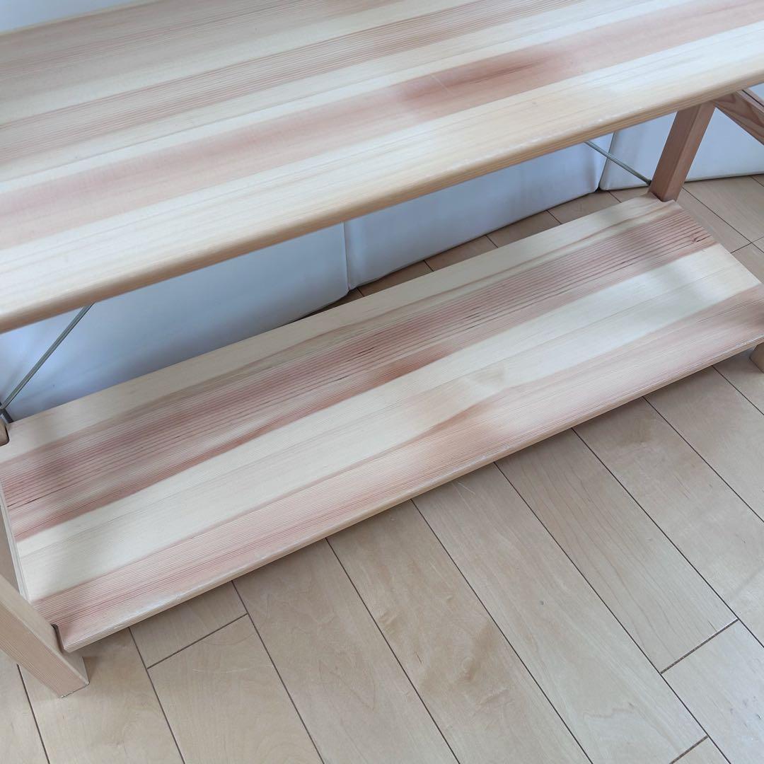 無印良品　パイン材　ユニットシェルフ　幅86 スリムシェルフ　棚　可動棚