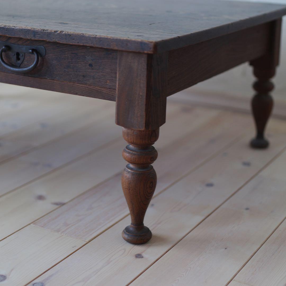 文机　ろくろ脚（抽斗2杯付き)