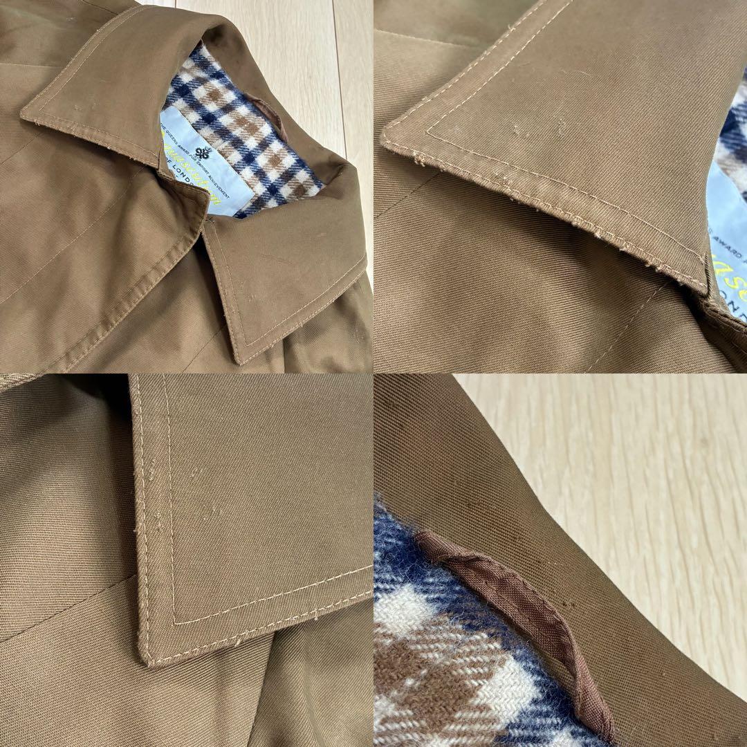 稀少80s ハロッズ別注 英国製【Aquascutum】クラシックトレンチコート