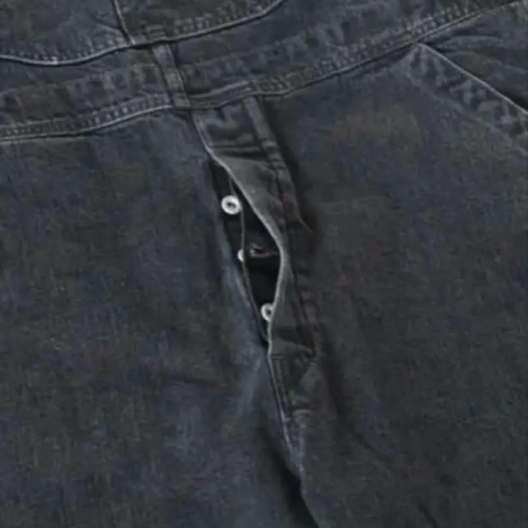 12oz Overall/12オンスオーバーオール　ブラックデニムサロペット