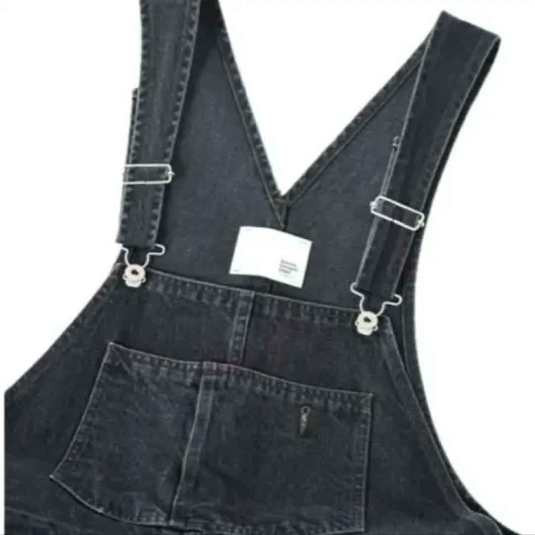12oz Overall/12オンスオーバーオール　ブラックデニムサロペット