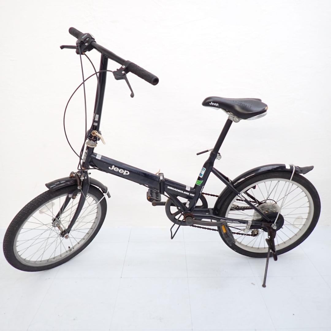CE297 Jeep 折りたたみ自転車 ブラック 20インチ 6段変速