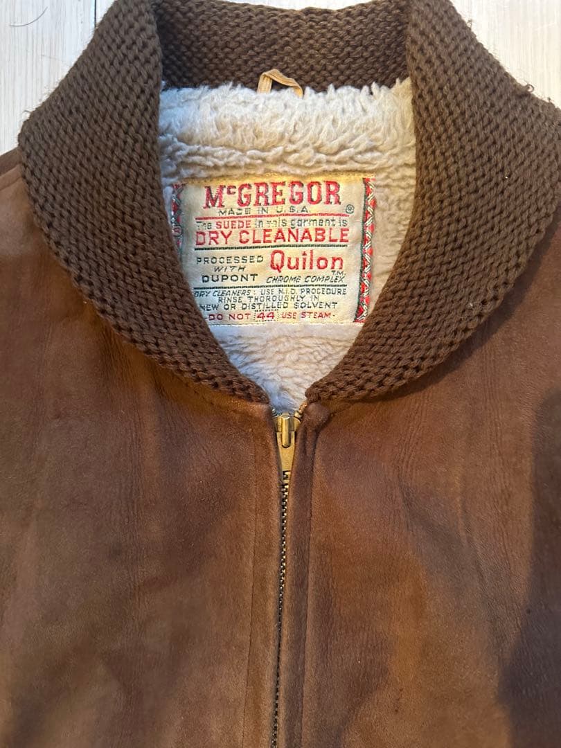 Vintage 60s M'GREGOR スエード スタジャン ブラウン