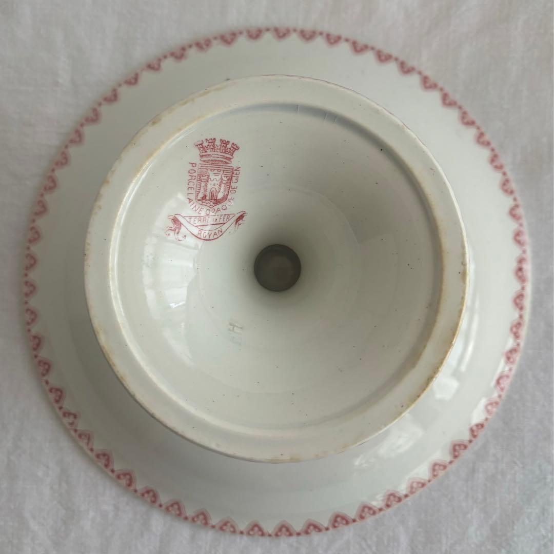 フランスアンティーク ジアン Royan コンポティエ