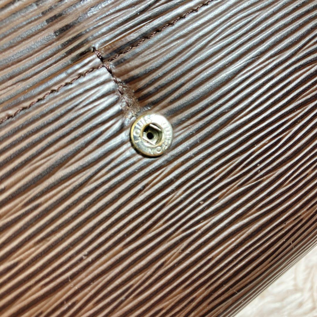 超美品 ルイヴィトン エピ ポルトフォイユ サラ ブラウン クレディ モネ