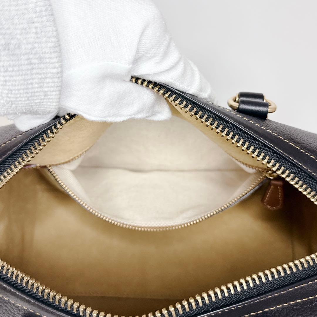 【近年モデル】COACH ルビーサッチェル　2wayバッグ　ブラック　レザー