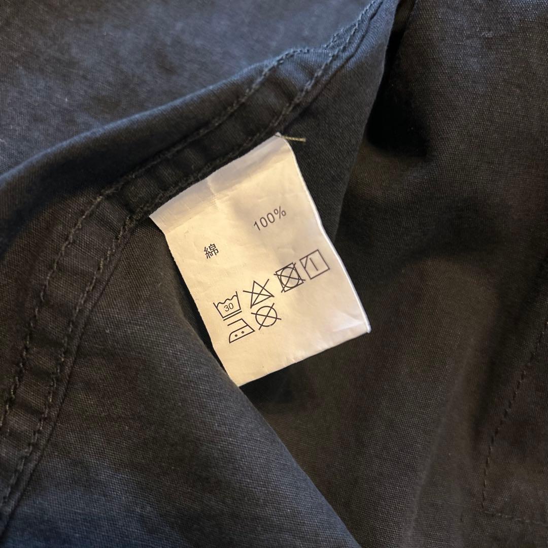 【solamonat poche】ブラック ミリタリージャケット コットン混紡