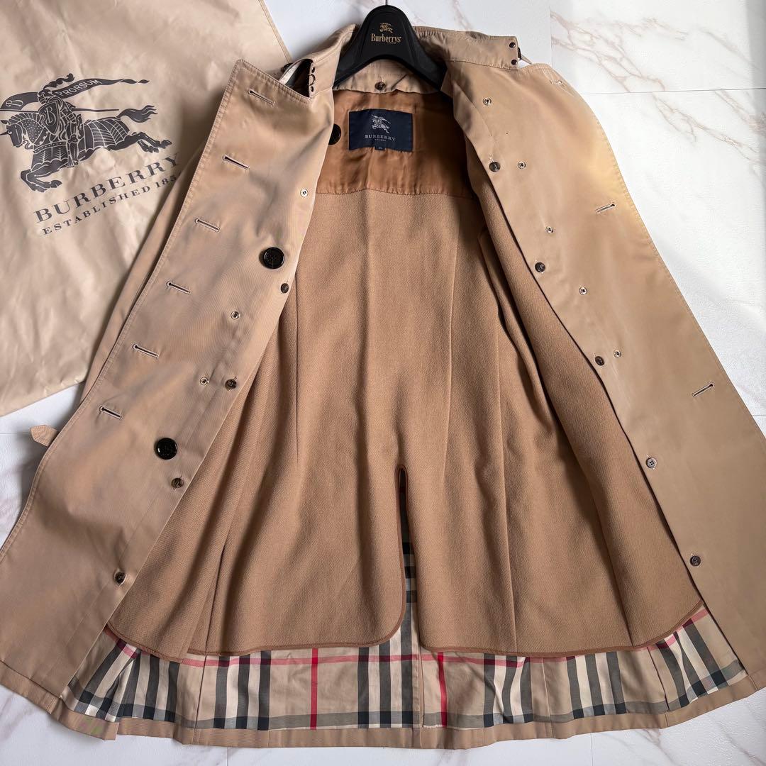 美品◆バーバリーロンドン ライナー付 トレンチコート ハニーベージュ 40 L