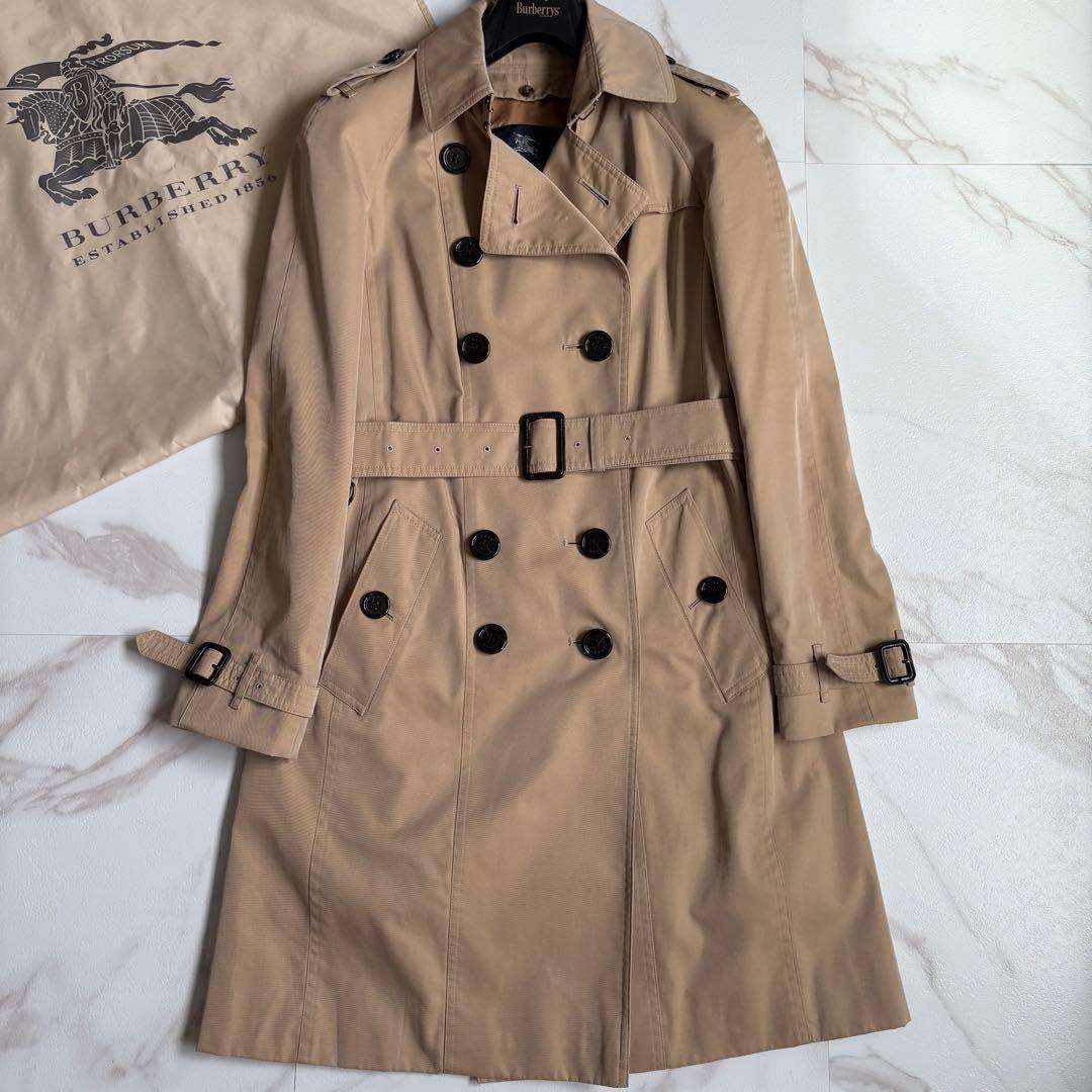 美品◆バーバリーロンドン ライナー付 トレンチコート ハニーベージュ 40 L