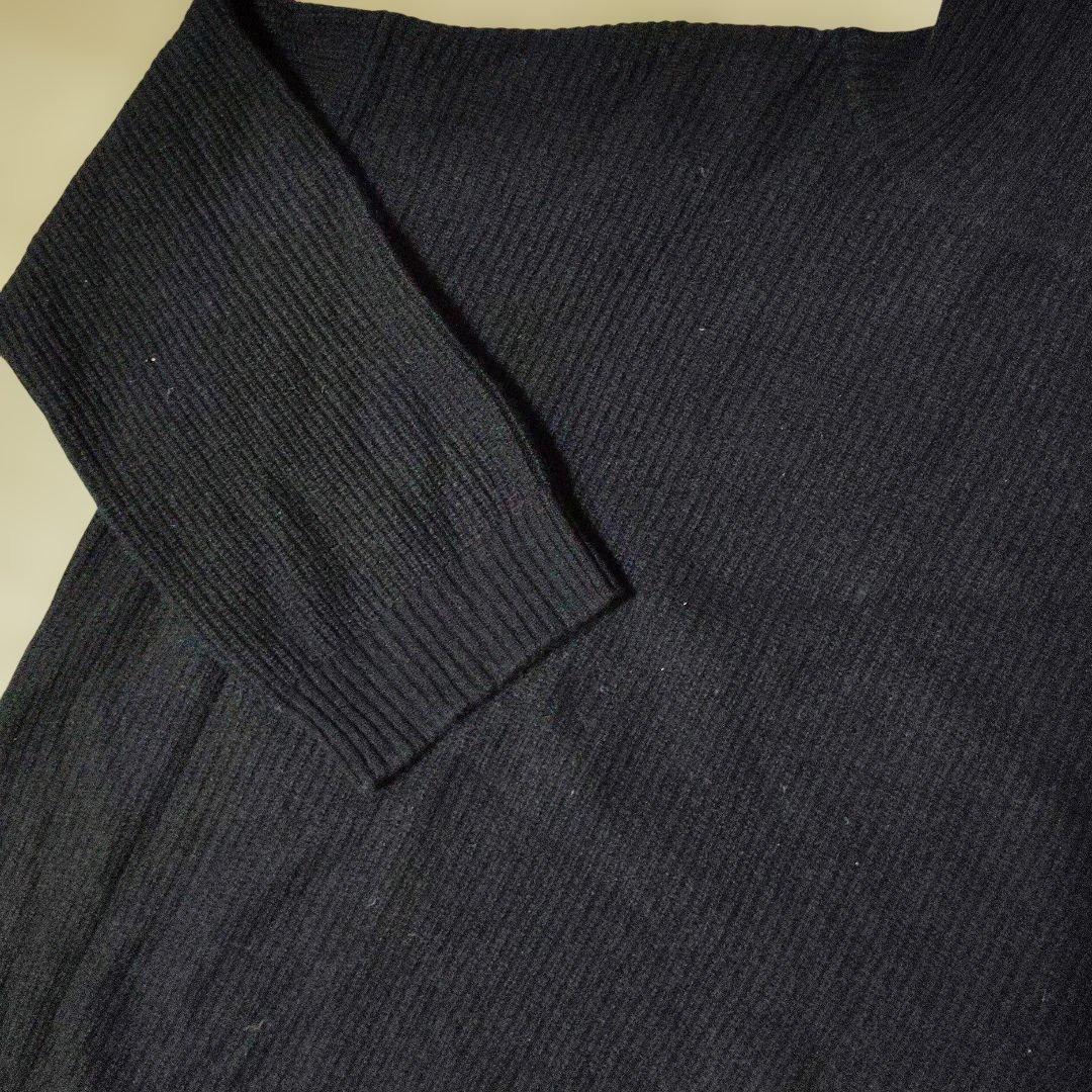デミリーdemylee☆カシミヤ100%ハイネックニットセーター新品☆ネイビーS