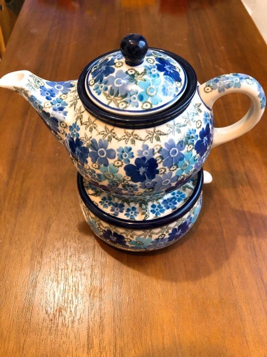 ポーリッシュ　ティーポット、ポットウォーマーセット