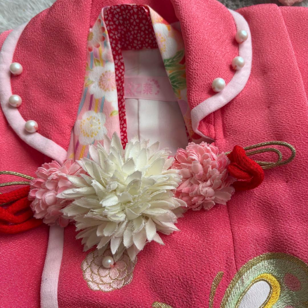 七五三 乙葉 着物被布フルセット ピンク 3歳