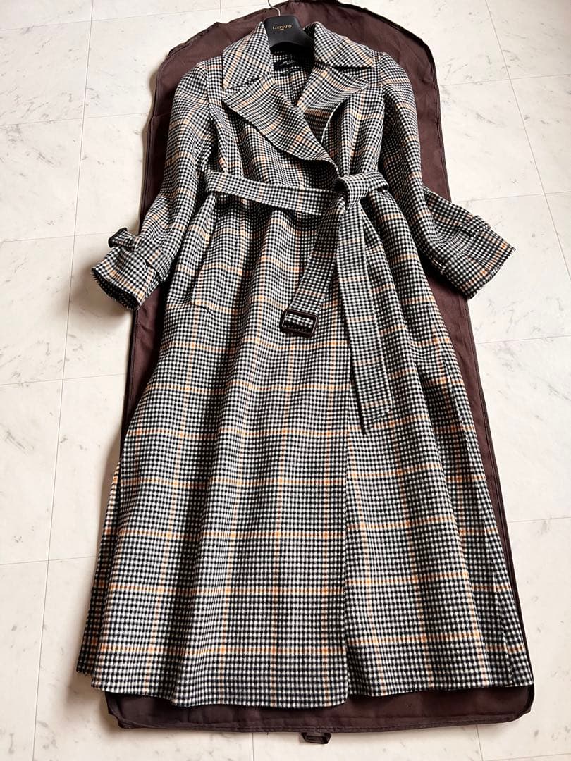 近年　アイコンコート　クチートアマーノ　希少　ギンガムチェック　大きいサイズ