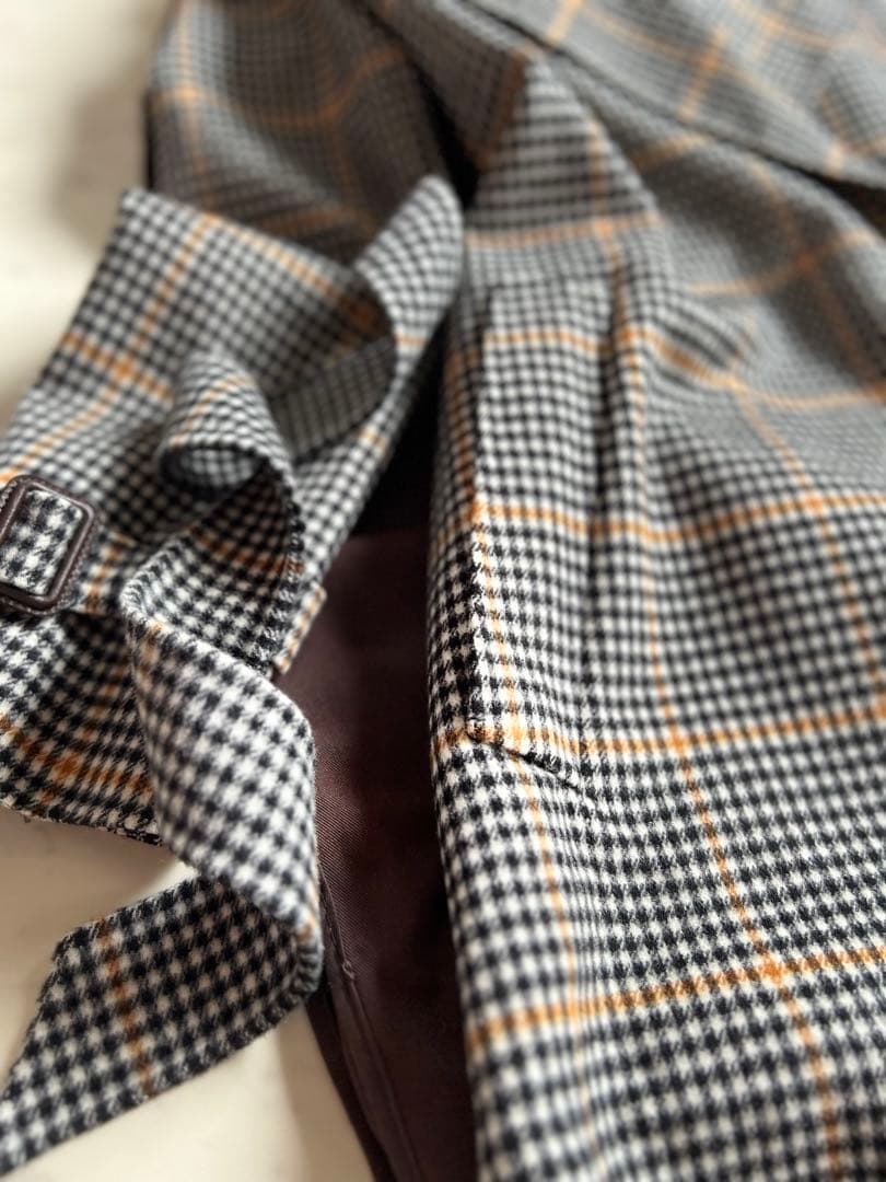 近年　アイコンコート　クチートアマーノ　希少　ギンガムチェック　大きいサイズ