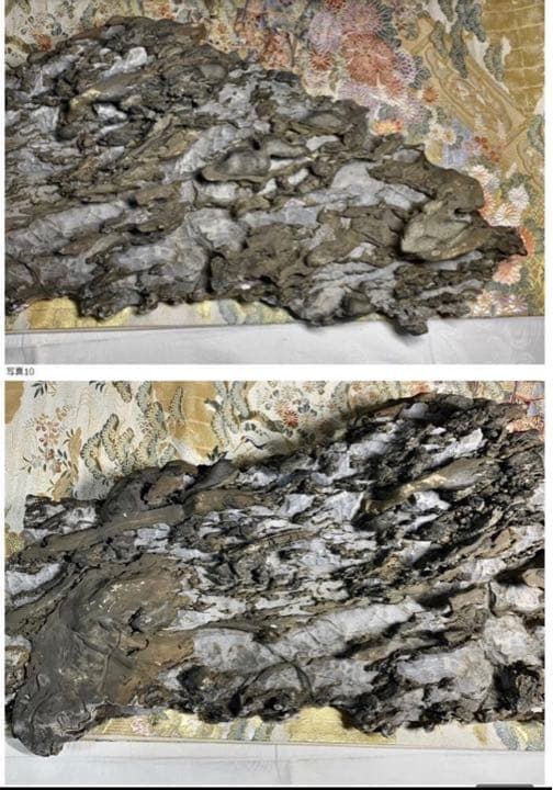 水石 3890 大型丹波紫雲石 横80×高14(cm) 15.64kg