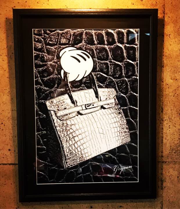 grysonアート2.5Lミッキーバーキンオマージュパロディ