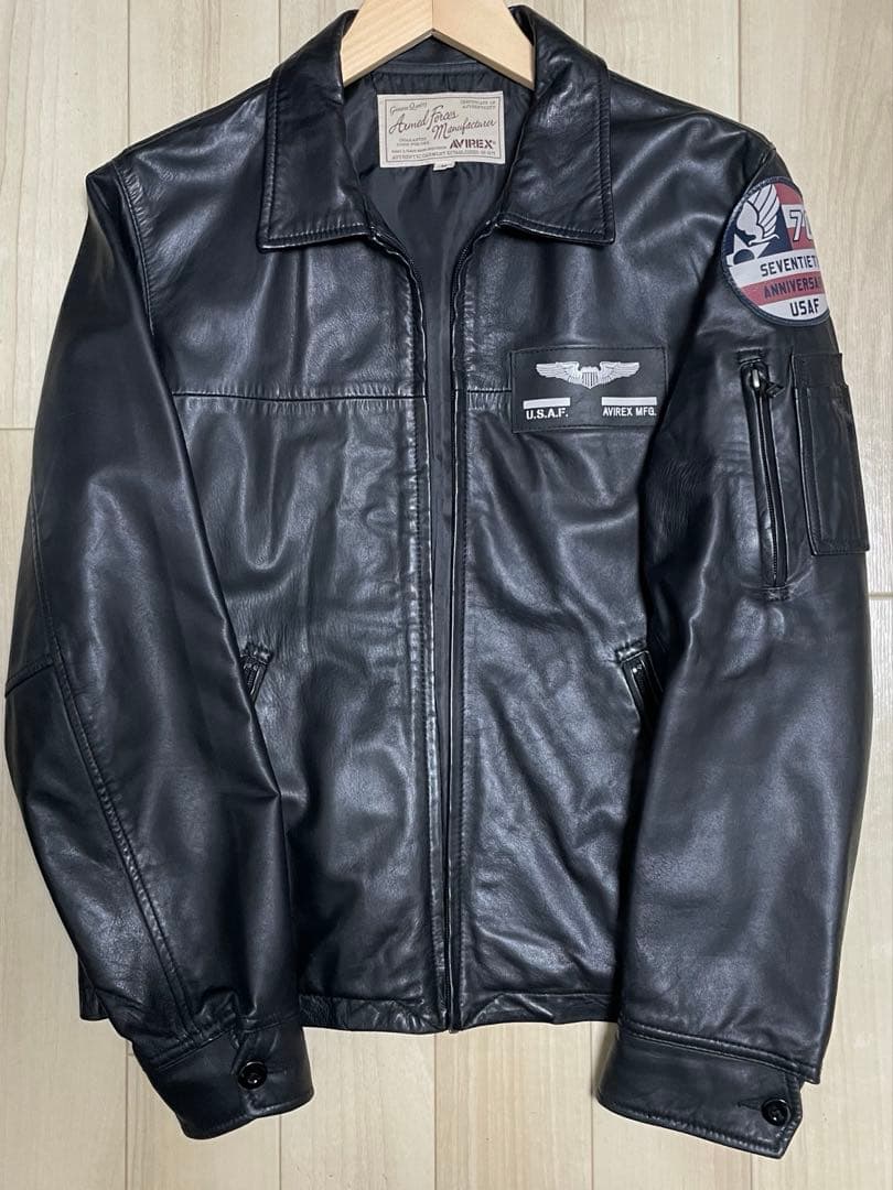 avirex USAFシープスキン　シングルライダース　Mサイズ