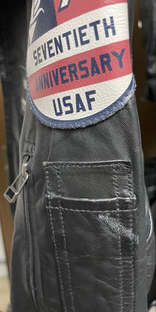 avirex USAFシープスキン　シングルライダース　Mサイズ