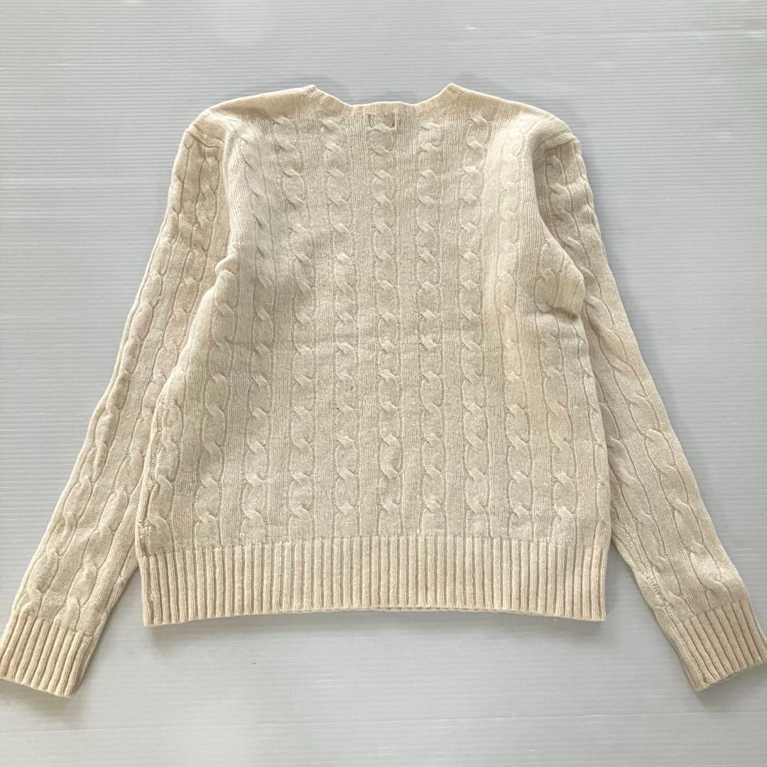 極美品　Polo Ralph Lauren ケーブルニット アイボリー　L