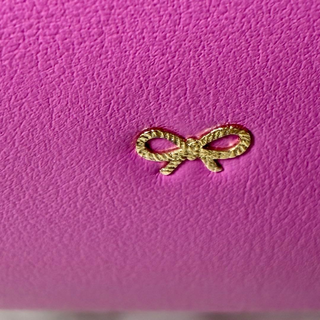 美品　アニヤハインドマーチ　トートバッグ　スマイリー　リボン　ニコちゃん　A4可