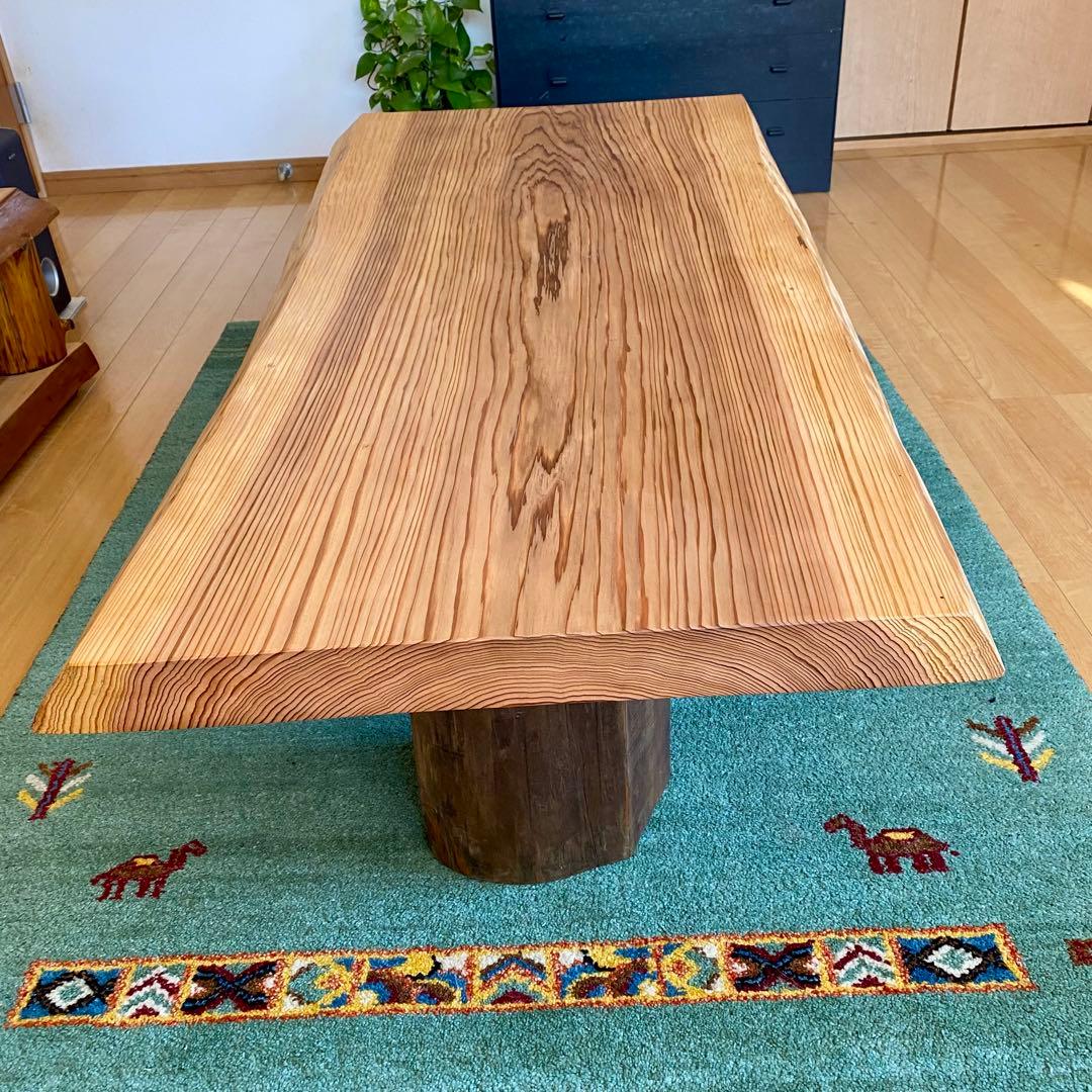 【週末セール】天然木　杉　一枚板　テーブル　無垢　すぎ　108