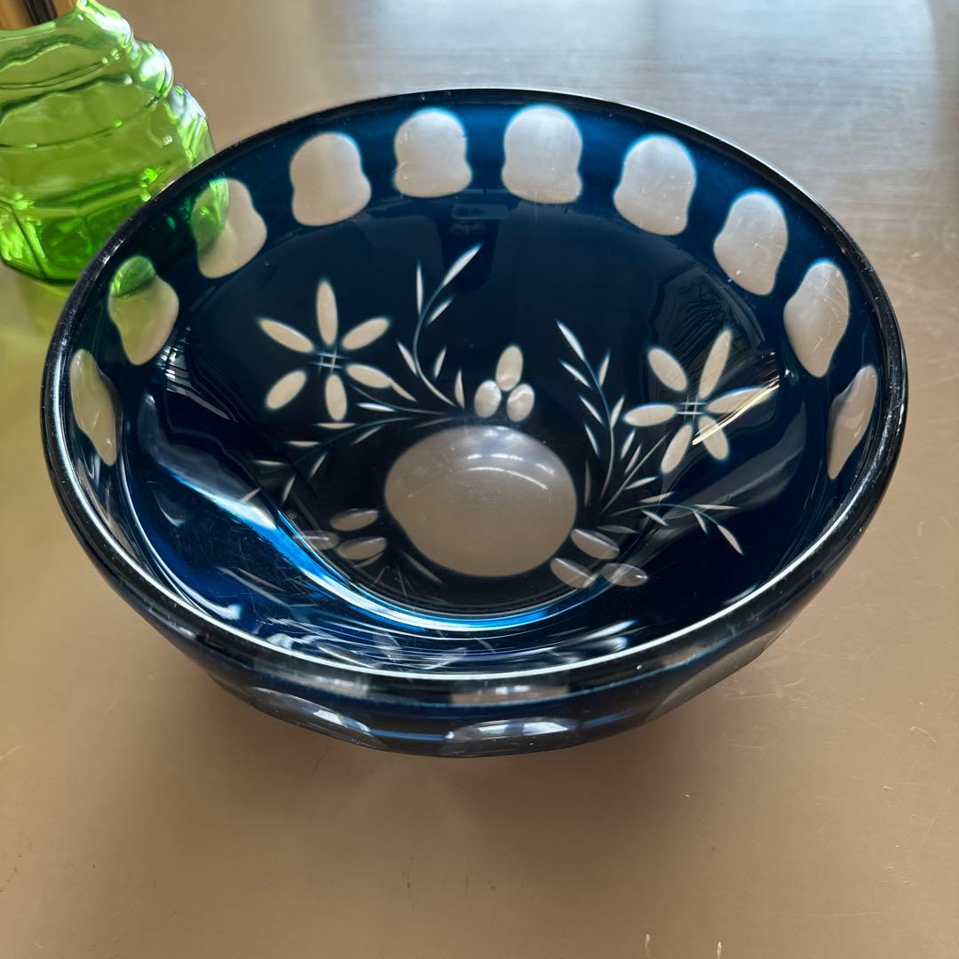 薩摩切子　ガラス　大鉢