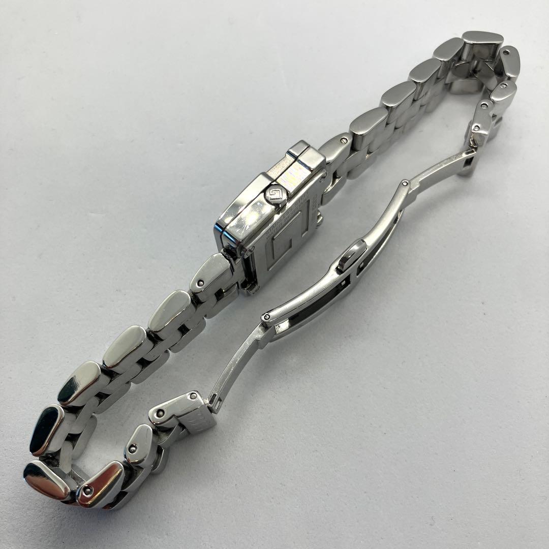 グッチ Gロゴフェイス ステンレスベルト クォーツ腕時計 保証書純正箱付 稼働