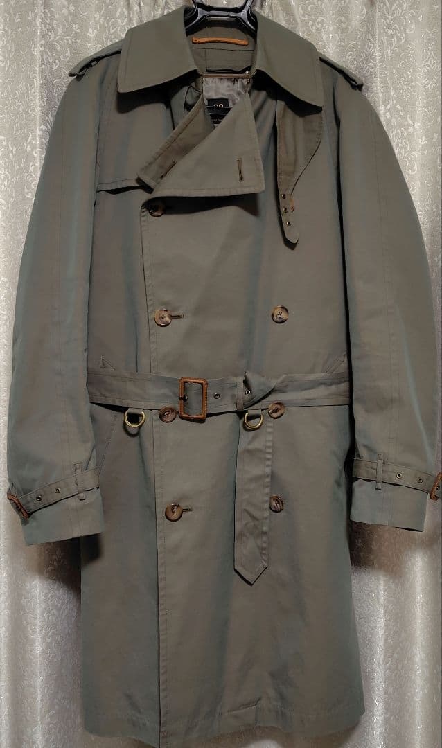 【SCYE BASICS】コットンギャバジントレンチコート(玉虫色)