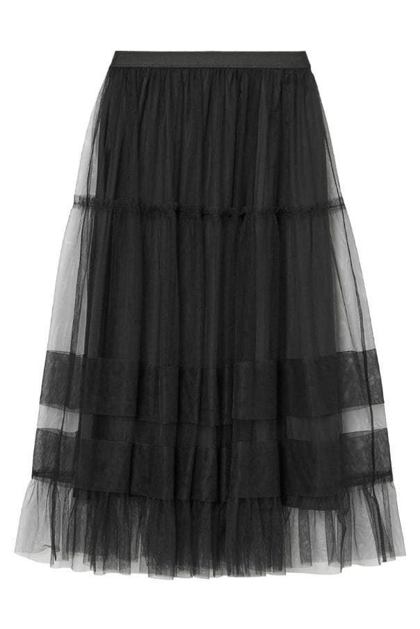 新品同様★’24年★ANAYI/アナイ チュールティアードギャザースカート36