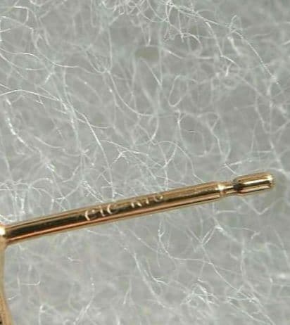 【美品】ete　エテ　レイヤード クロス ピアス ギャランティ付 K18