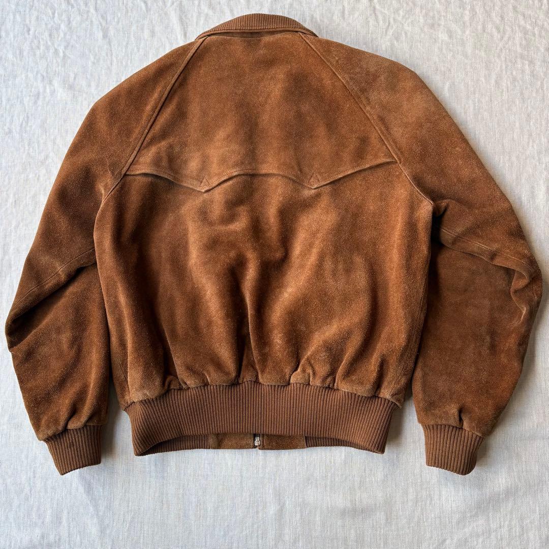 90s polo ralph lauren スエード ハリントンジャケット G9