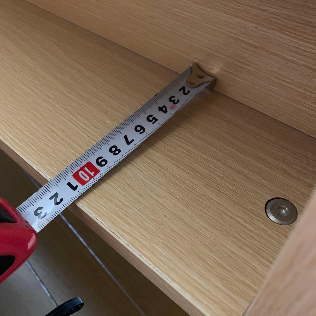 昇降式テーブル　ベージュ　小物置き付き　※4月7日処分予定です