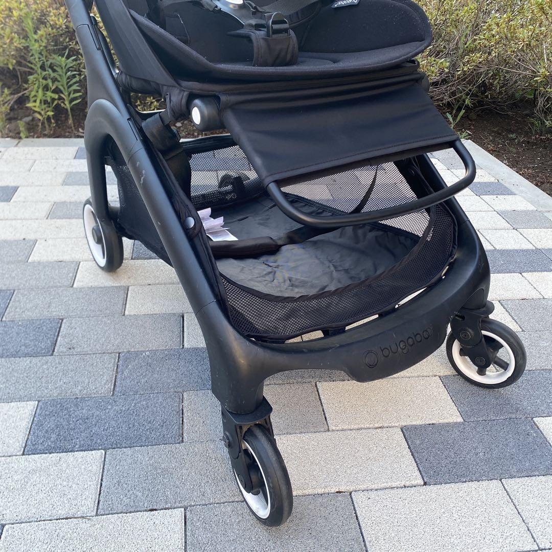 cen美品】バガブー バタフライ ミッドナイトブラック　/レインカバー