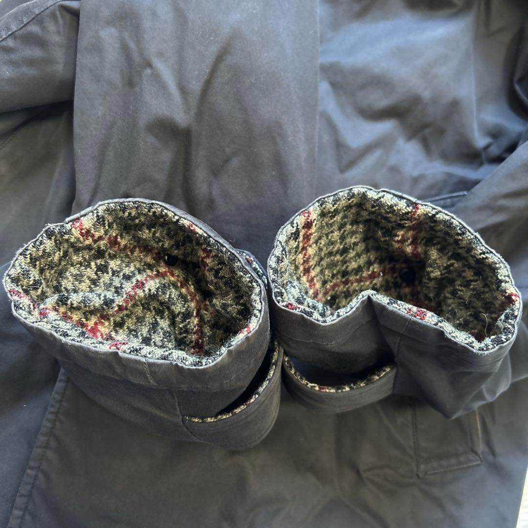 コムデギャルソンオム 03AW田中オム　千鳥格子ウール裏地　ステンカラーコート