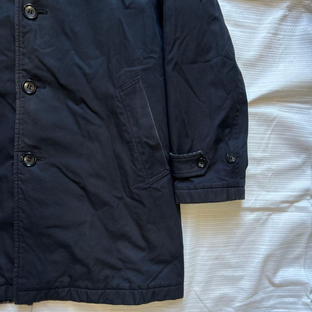 コムデギャルソンオム 03AW田中オム　千鳥格子ウール裏地　ステンカラーコート