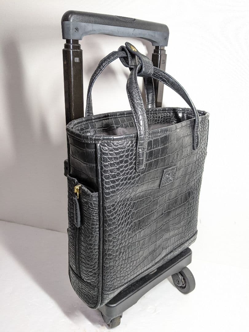 キャリーバッグ SWANY スワニー キャリーバッグ クロコ 型押し 牛革