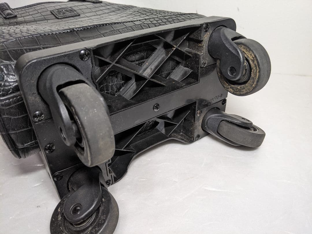 キャリーバッグ SWANY スワニー キャリーバッグ クロコ 型押し 牛革